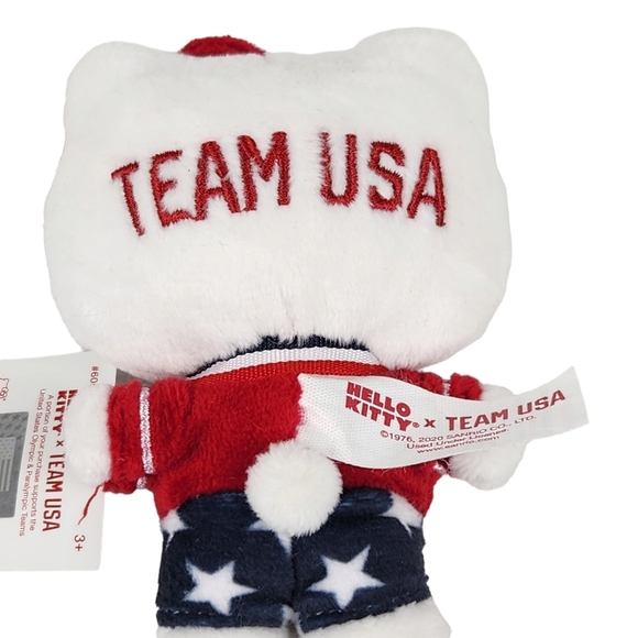 Spin Master Sanrio NWT Hello Kitty USA Olympian Gold Medal 4.5" Plush - Picture 3 of 5